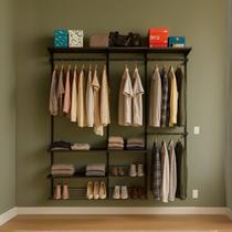 Closet Aberto Modulado Solteiro 205cm Legacy