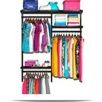 Closet Aramado - Linear CLR192 - 1,30m Smart Black Closet Aramado - Linear CLR192 - 1,30m Smart Black