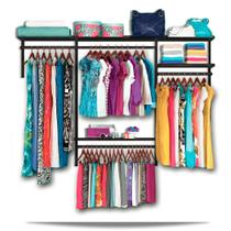 Closet Aramado - Linear CLR192 - 2,20m Smart Black Closet Aramado - Linear CLR192 - 2,20m Smart Black