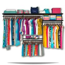 Closet Aramado - Linear CLR192 - 2,80m Smart Black Closet Aramado - Linear CLR192 - 2,80m Smart Black