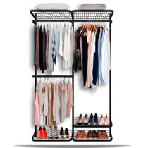 Closet Aramado - Linear CLR371 - 1,30 - Smart Black Closet Aramado - Linear CLR371 - 1,30 - Smart Black