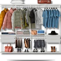 Closet Armário Aramado Modulado Gaveta Prateleira 2,50m BR