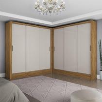 Closet Casal Duplo Dubai 6 Portas 6 Gavetas Cinamomo