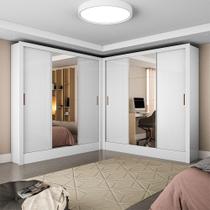 Closet Casal Duplo Fortaleza 6 Portas Plus 12 Prateleiras Branco