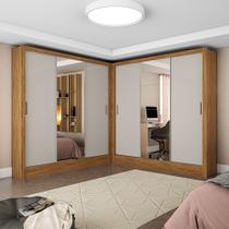 Closet Casal Duplo Fortaleza 6 Portas Plus 12 Prateleiras