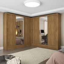 Closet Casal Duplo Fortaleza 6 Portas Plus 12 Prateleiras Cinamomo