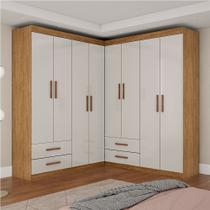 Closet Casal Duplo Lu 8 Portas 4 Gavetas