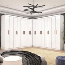 Closet Casal Duplo Rubi Premium 16 Portas 8 Gavetas Carioca Móveis Closet Casal Duplo Rubi Premium 16 Portas 8 Gavetas Carioca Móveis