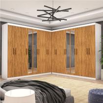 Closet Casal Duplo Rubi Premium 16 Portas Plus 8 Gavetas Carioca Móveis