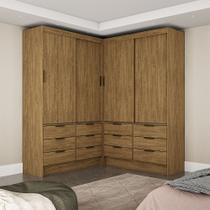 Closet Casal Duplo Sevilha 4 Portas 12 Gavetas Carioca Móveis