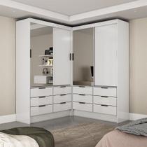 Closet Casal Duplo Sevilha 4 Portas Plus 12 Gavetas Carioca Móveis