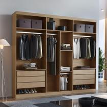 Closet Casal Maya 6 Gavetas 7 Prateleiras Mdf Rufato Imbuia Closet Casal Maya 6 Gavetas 7 Prateleiras Mdf Rufato Imbuia