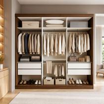 Closet Casal sem Portas 4 Gavetas Paris Yescasa