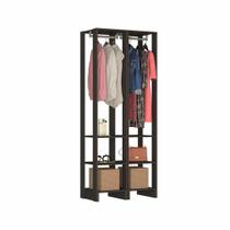 Closet com 1 Cabideiro, 2 Gavetas e 8 nichos EY105-106 Linha Yes Emovell