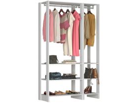 Closet com 1 Cabideiro, e 6 Prateleiras EY101-105 Linha Yes Emovell