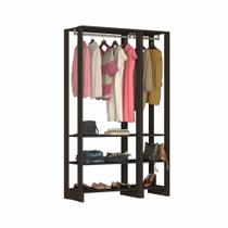 Closet com 1 Cabideiro, e 6 Prateleiras EY101-105 Linha Yes Emovell