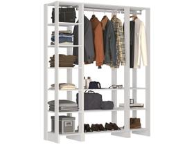 Closet com 2 Cabideiros e 12 nichos EY101-4-5 Linha Yes Emovell