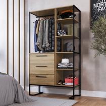 Closet com 3 Gavetas e 5 Prateleiras Destaques Closet com 3 Gavetas e 5 Prateleiras Destaques