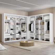 Closet Duplo NT6060 100% MDF Branco Amoudi Móveis