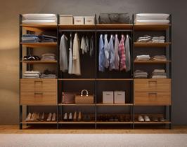 Closet Industrial 289cm com 4 Torres - Dalla Costa