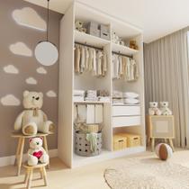 Closet Infantil sem Portas 2 Gavetas Júlia Closet Infantil sem Portas 2 Gavetas Júlia