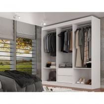 Closet Lisboa Casal 2 Gavetas E 2 Prateleiras - Branco Branco