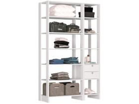 Closet Modulado 2 Peças 2 Gavetas e 11 Nichos Yes