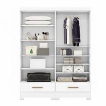 Closet Modulado 2 Peças 2 Gavetas Smart Versatile Espresso Móveis