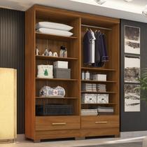 Closet Modulado 2 Peças 2 Gavetas Smart Versatile Espresso Móveis