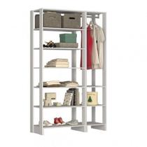 Closet Modulado 2 Peças com 1 Cabideiro e 9 Nichos Yes