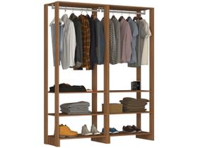 Closet Modulado 2 Peças com 2 Cabideiros e 3 Nichos Yes Closet Modulado 2 Peças com 2 Cabideiros e 3 Nichos Yes