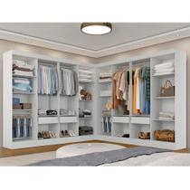 Closet Modulado 287x285,5cm Ambar Branco - M.A Closet Modulado 287x285,5cm Ambar Branco - M.A