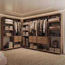 Closet Modulado 6 Gavetas Alasca Freijó Carraro Closet Modulado 6 Gavetas Alasca Freijó Carraro