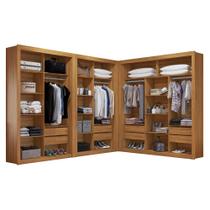 Closet Modulado 8 gavetas 15 Prateleiras 100% MDF Amoudi Móveis