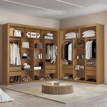 Closet Modulado 8 Gavetas MDF Freijó Amoudi Móveis