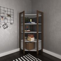 Closet Modulado Aberto - Estante de Canto 70,5x70,5cm com 5 Prateleiras AZ1020 Tecnomóbili