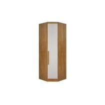 Closet Modulado de Canto Obliquo Rizon c/ 1 Porta cor Freijó/FendiOff - Novo Horizonte