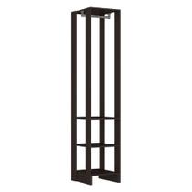 Closet Modulado EY105 1 Cabideiro MDP 200x40cm Grafite Intenso Nova Mobile
