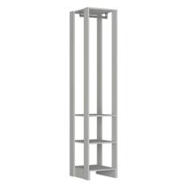 Closet Modulado EY105 1 Cabideiro MDP 40cm Branco Nova Mobile Closet Modulado EY105 1 Cabideiro MDP 40cm Branco Nova Mobile