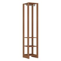 Closet Modulado Ey105 1 Cabideiro MDP 40cm Marrom Montana Nova Mobile