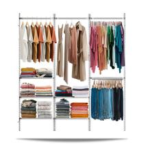 Closet Monte Como Quiser 17 pçs 1,90m linear - Branco