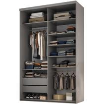 Closet Solteiro Guarda Roupa Sem Porta 139cm 2 Gavetas MDF Tunísia R02 Urbe - Lyam Decor Closet Solteiro Guarda Roupa Sem Porta 139cm 2 Gavetas MDF Tunísia R02 Urbe - Lyam Decor