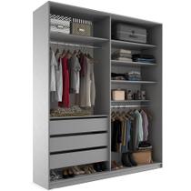 Closet Solteiro Guarda Roupa Sem Porta 159cm 3 Gavetas MDF Pisa R02 Urbe - Lyam Decor Closet Solteiro Guarda Roupa Sem Porta 159cm 3 Gavetas MDF Pisa R02 Urbe - Lyam Decor
