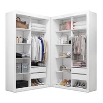 Closet Solteiro Premium 4 Gavetas Freijó Amoudi Móveis