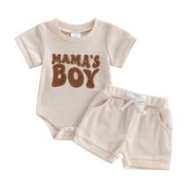 Clothes Amiblvowa Newborn Baby Boy Summer Romper, conjuntos curtos Clothes Amiblvowa Newborn Baby Boy Summer Romper, conjuntos curtos