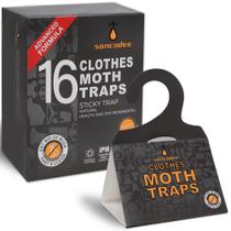 Clothes Moth Traps Sancodee, pacote com 16 feromônios naturais Clothes Moth Traps Sancodee, pacote com 16 feromônios naturais