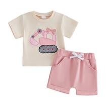 Clothing FOCUSNORM Toddler Baby Girl Excavator, conjunto de 2 peças de roupas