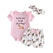 Clothing Polinkety Infant Baby Girl, macacão com shorts de 3 a 6 m Clothing Polinkety Infant Baby Girl, macacão com shorts de 3 a 6 m