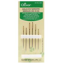 Clover 6 Agulhas Para Tapeçaria Gold Eye NO.18/20/22 (238)