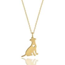 CLS-4050-FO - Colar Pingente Cachorro Banho de Ouro Hipoalergênico CLS-4050-FO - Colar Pingente Cachorro Banho de Ouro Hipoalergênico